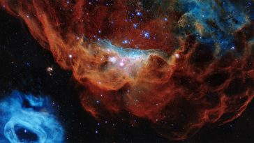 hiubble red nebula (NGC 2014