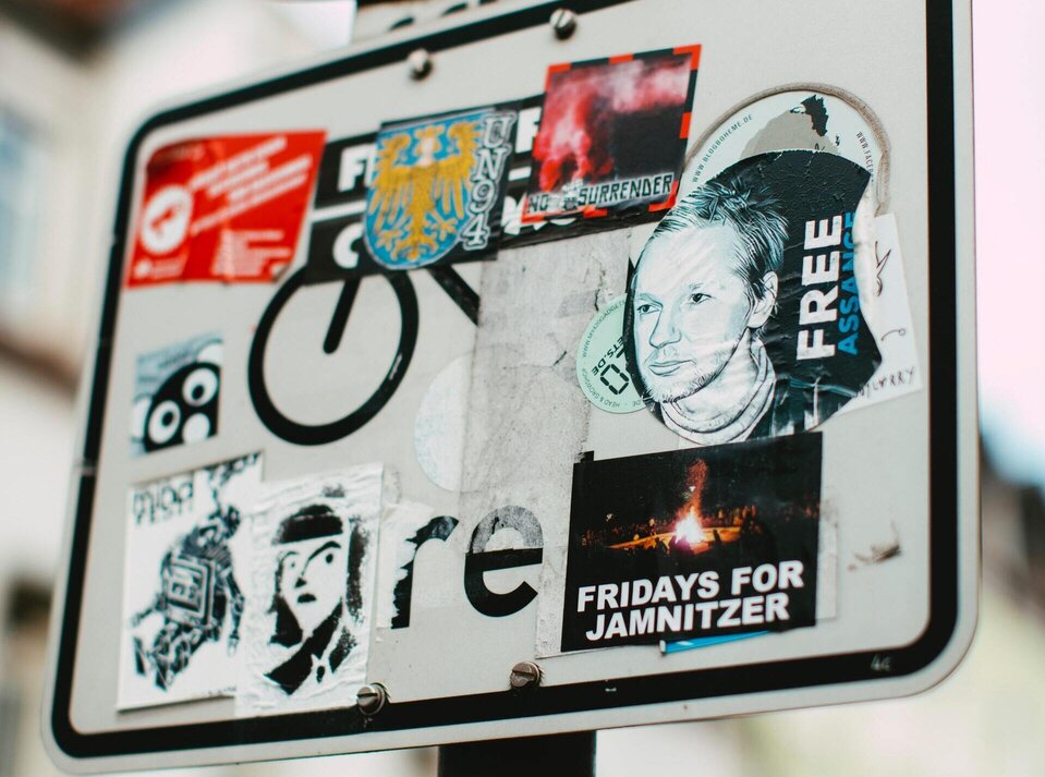 Julian Assange sticker
